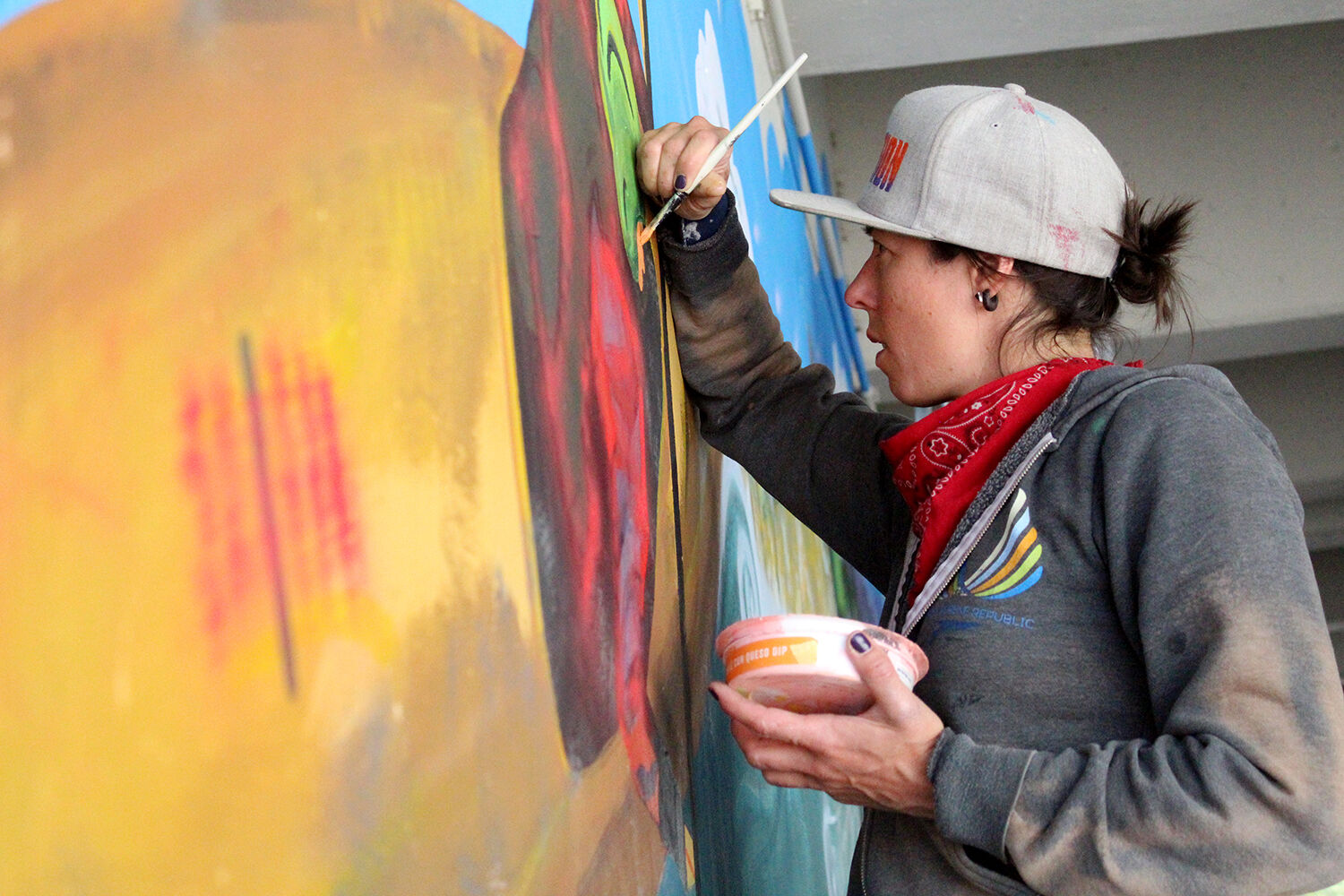 Low angle painting
